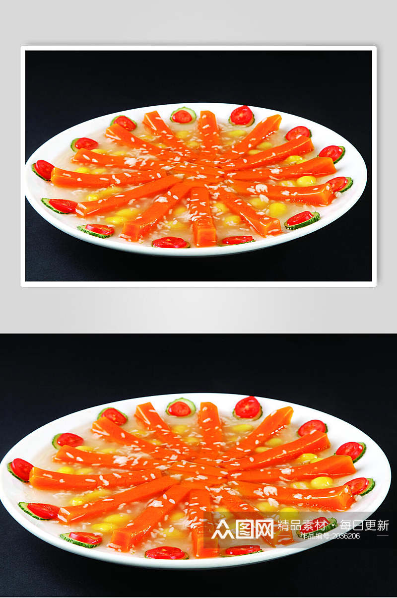 新鲜银杏蒸南瓜食物高清图片素材