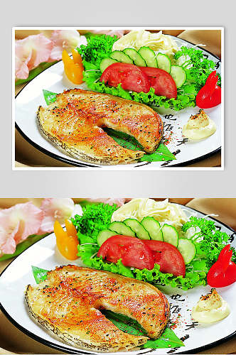 西京烧银鳕鱼美食食物图片