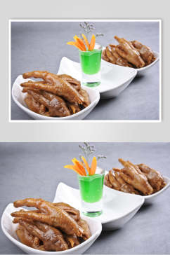 卤香凤爪餐饮食物图片