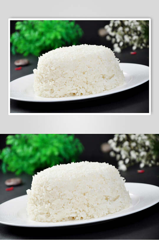 快餐蒸米饭高清图片