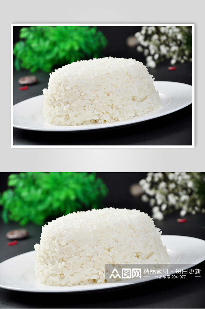 快餐蒸米饭高清图片素材