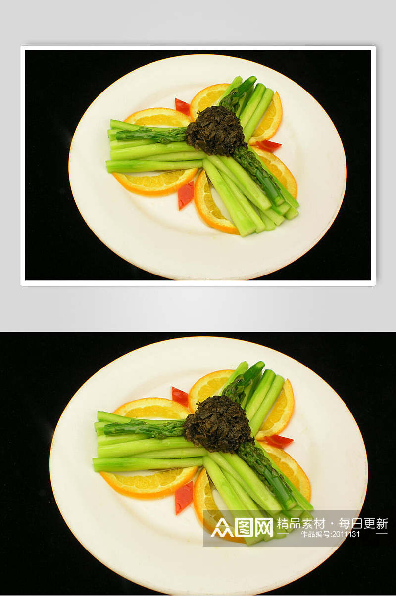榄菜露笋食品摄影图片素材