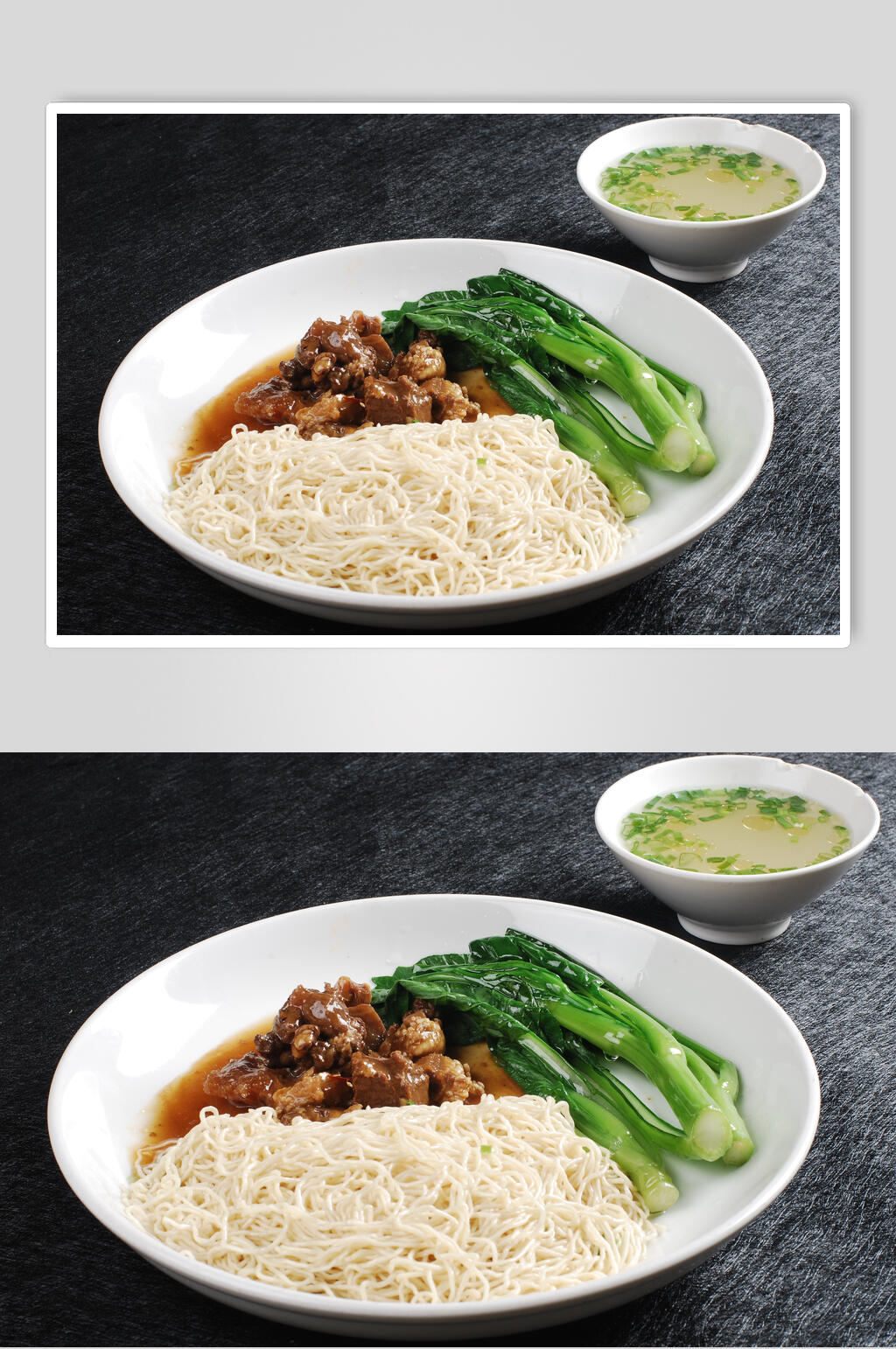牛腩捞面美食摄影图片素材