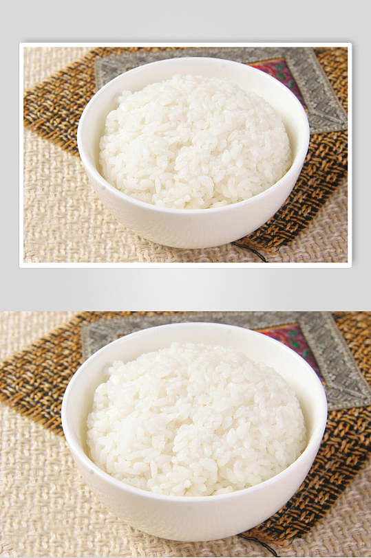 白米饭蒸米饭食物图片