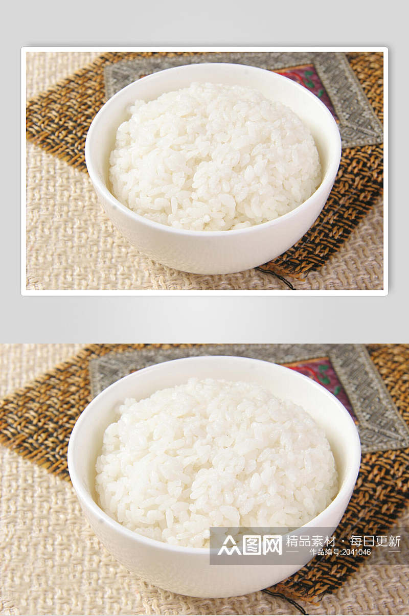 白米饭蒸米饭食物图片素材