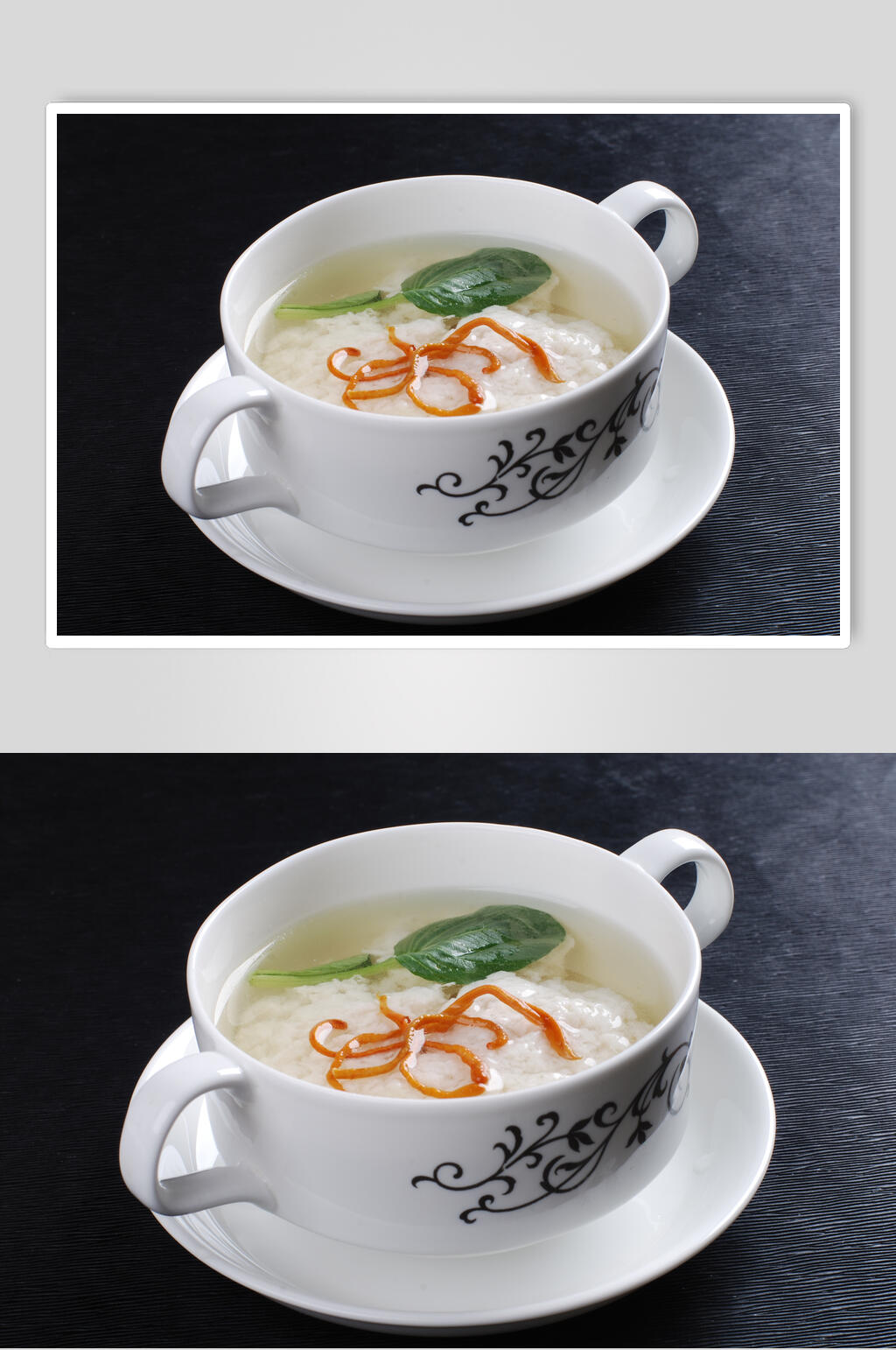 清汤鸡豆花美食摄影图片素材
