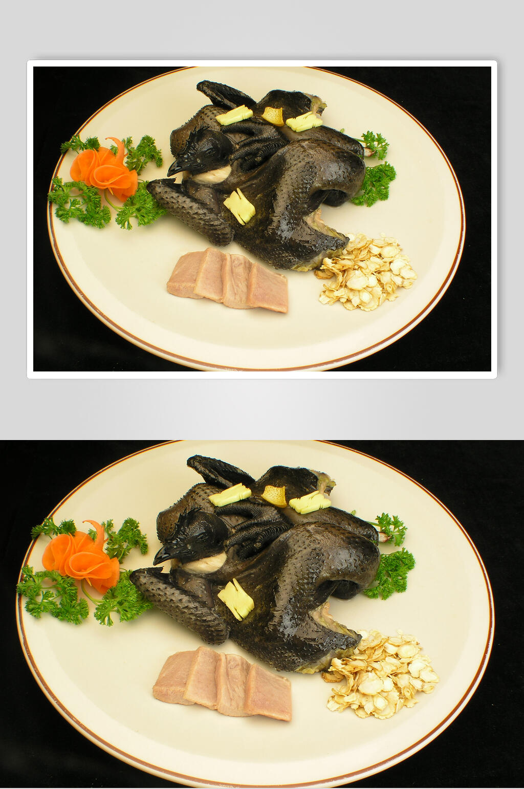 花旗参炖乌鸡ss食品高清图片素材