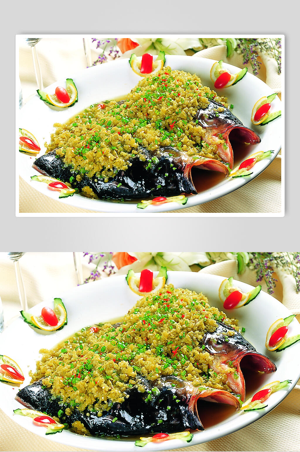 香辣美味开胃鱼头美食食物图片素材