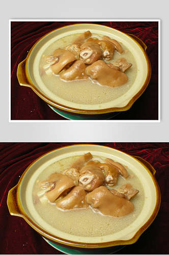 黄豆炖猪蹄美食图片