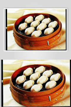 春虾蒸饺元美食摄影图片