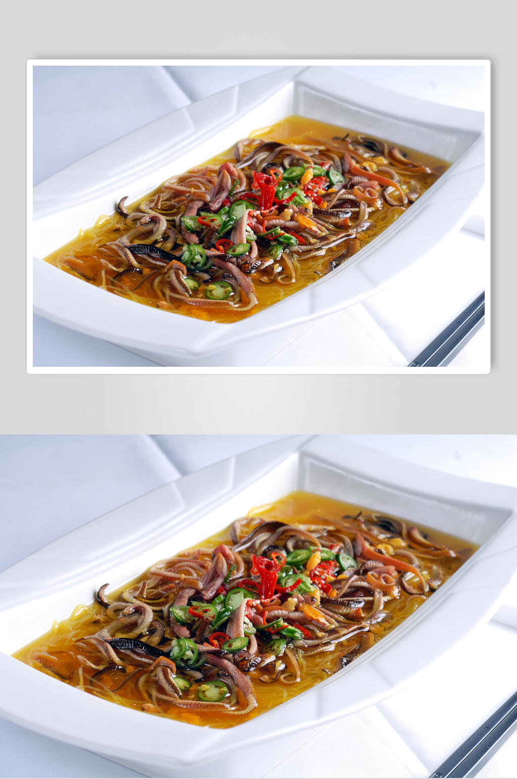 黄汤鳝鱼粉丝美食摄影图片素材