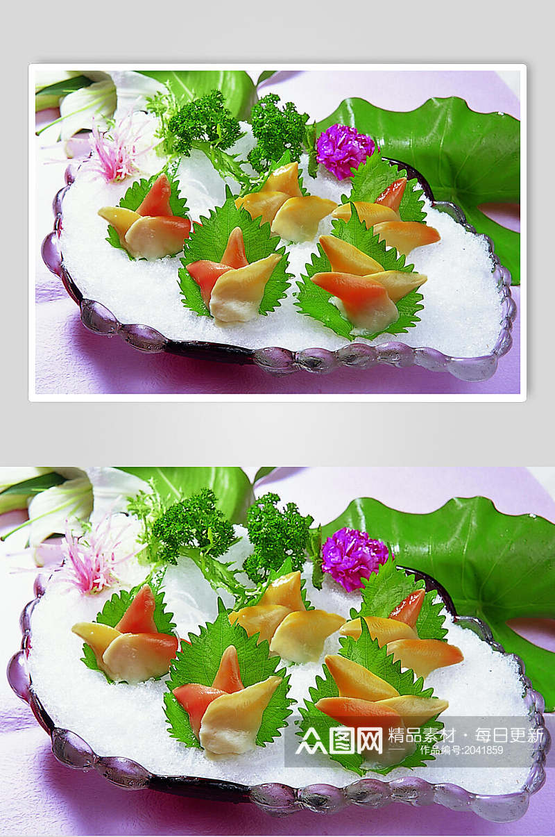 北极黄金贝刺身美食食物图片素材