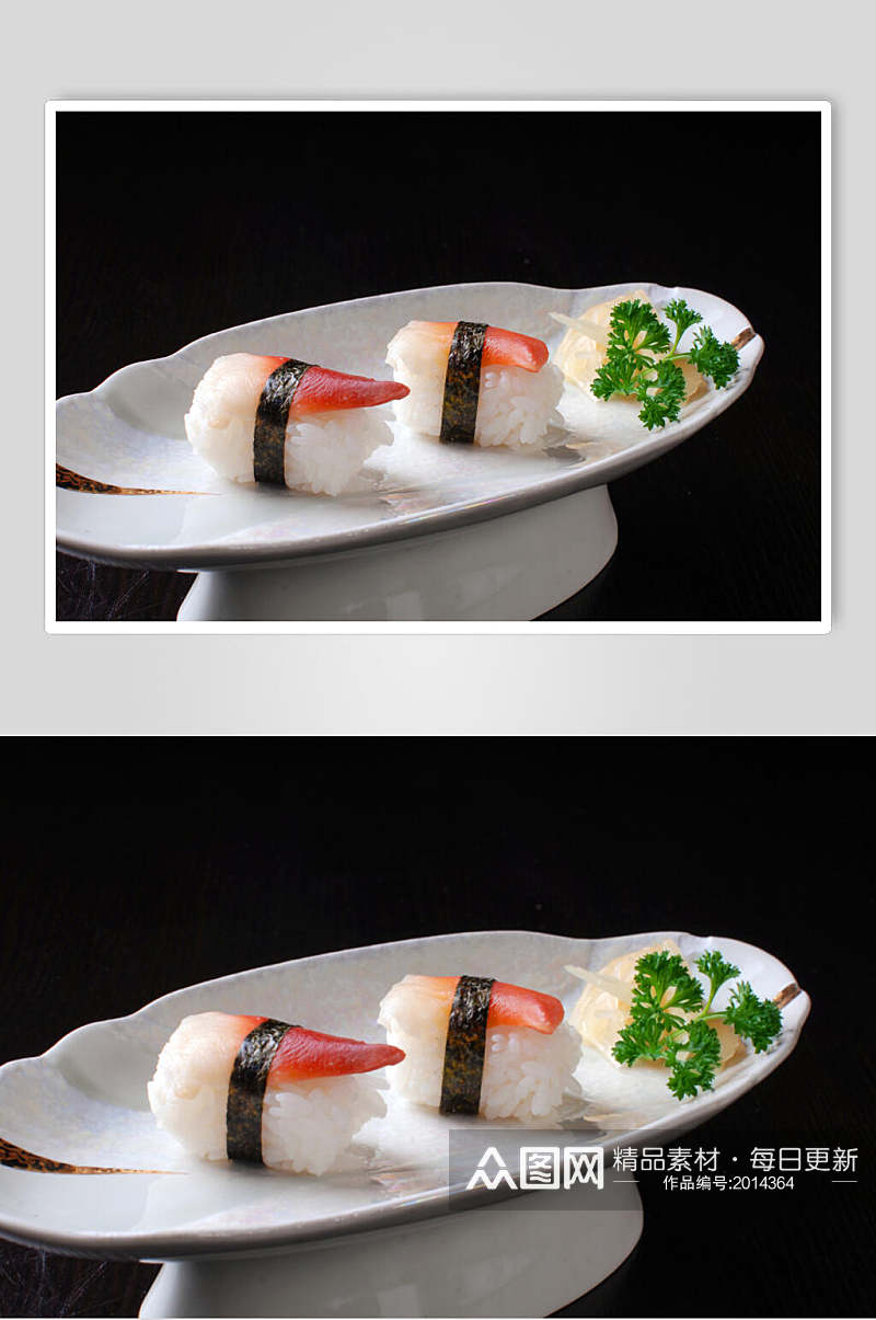 寿司北极贝寿司高清图片素材