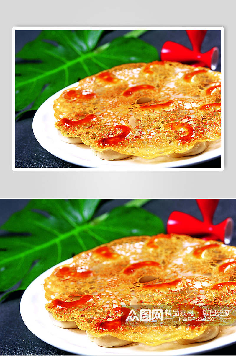 月牙波丝饺食物图片素材