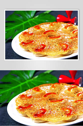 月牙波丝饺食物图片