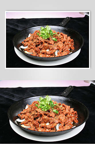 平锅羊肉食品摄影图片