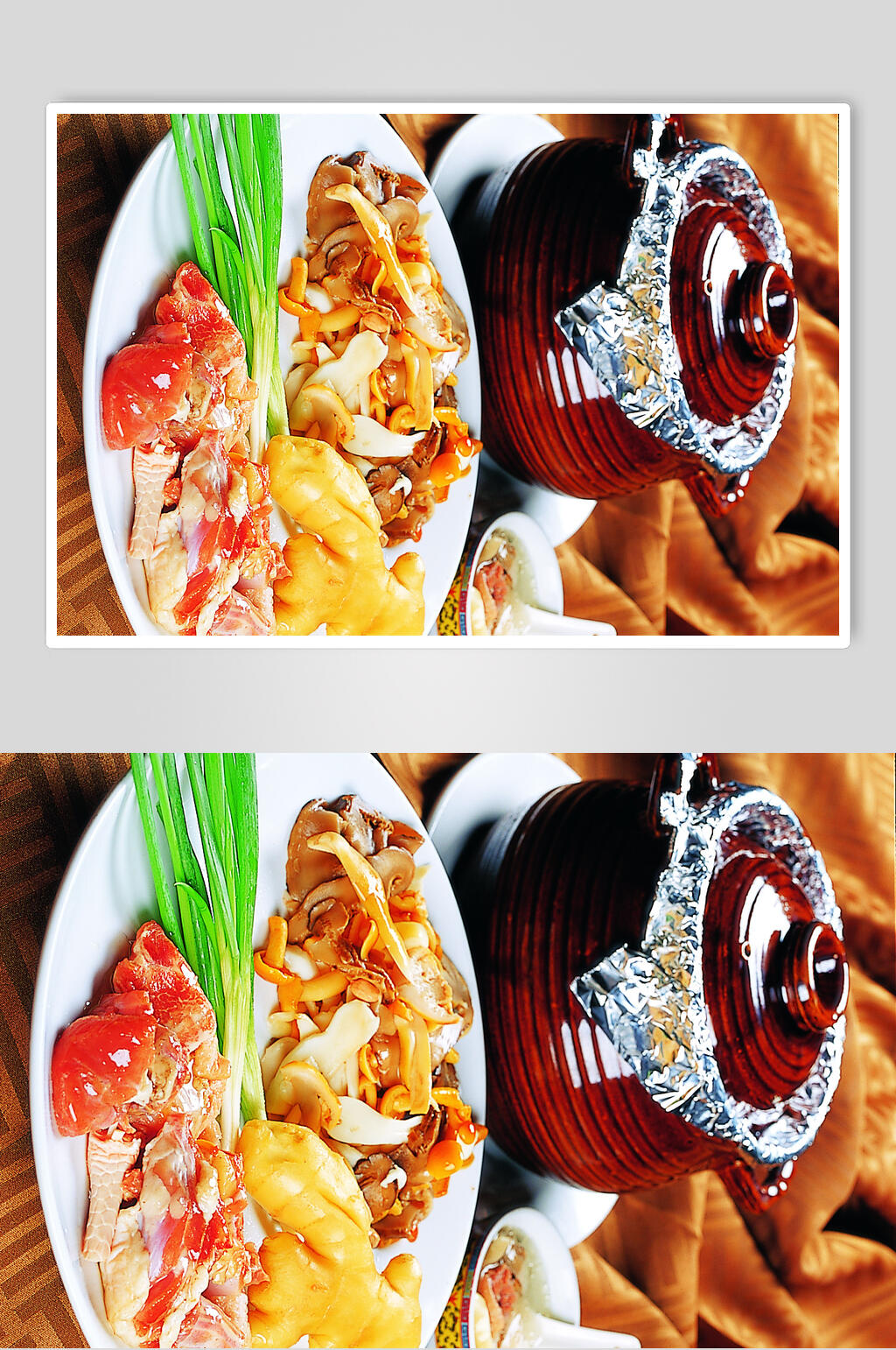 野菌煲汤大元小元美食图片素材