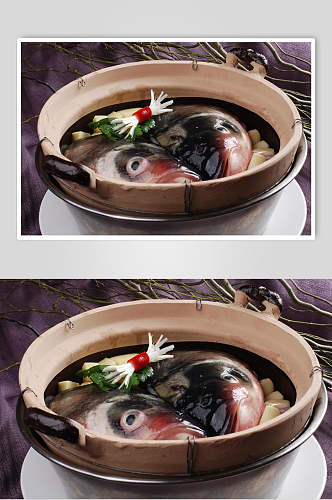 砂窝鱼头美食食品图片