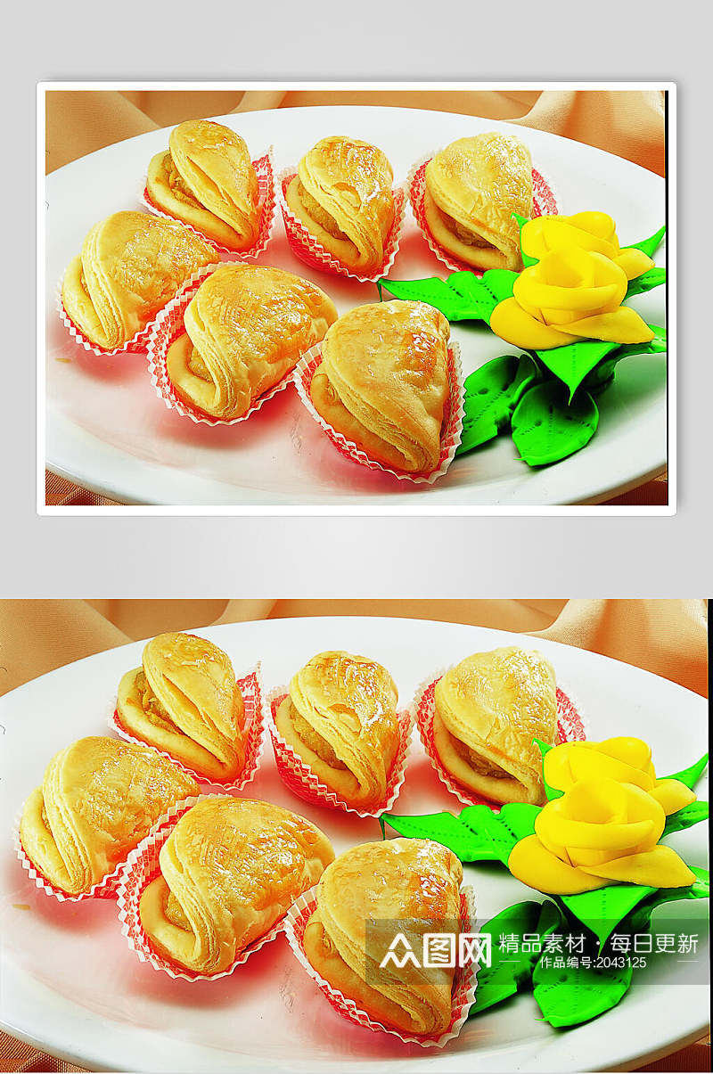泰国榴莲酥元半打美食食品图片素材