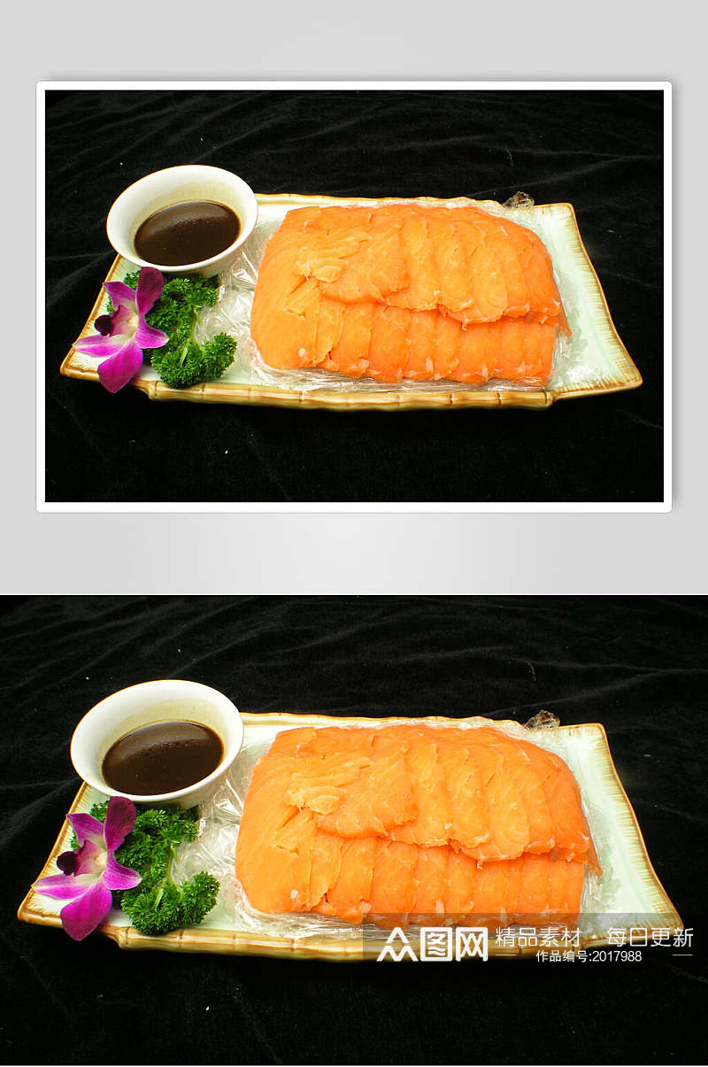 刺身三文鱼餐饮食品图片素材