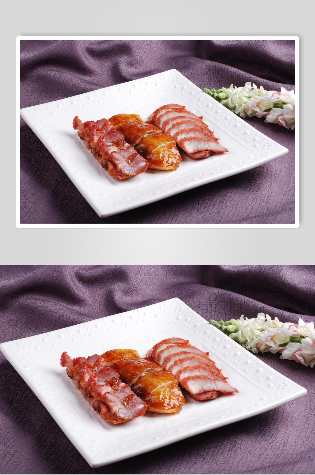 招牌烧味拼盘美食图片素材