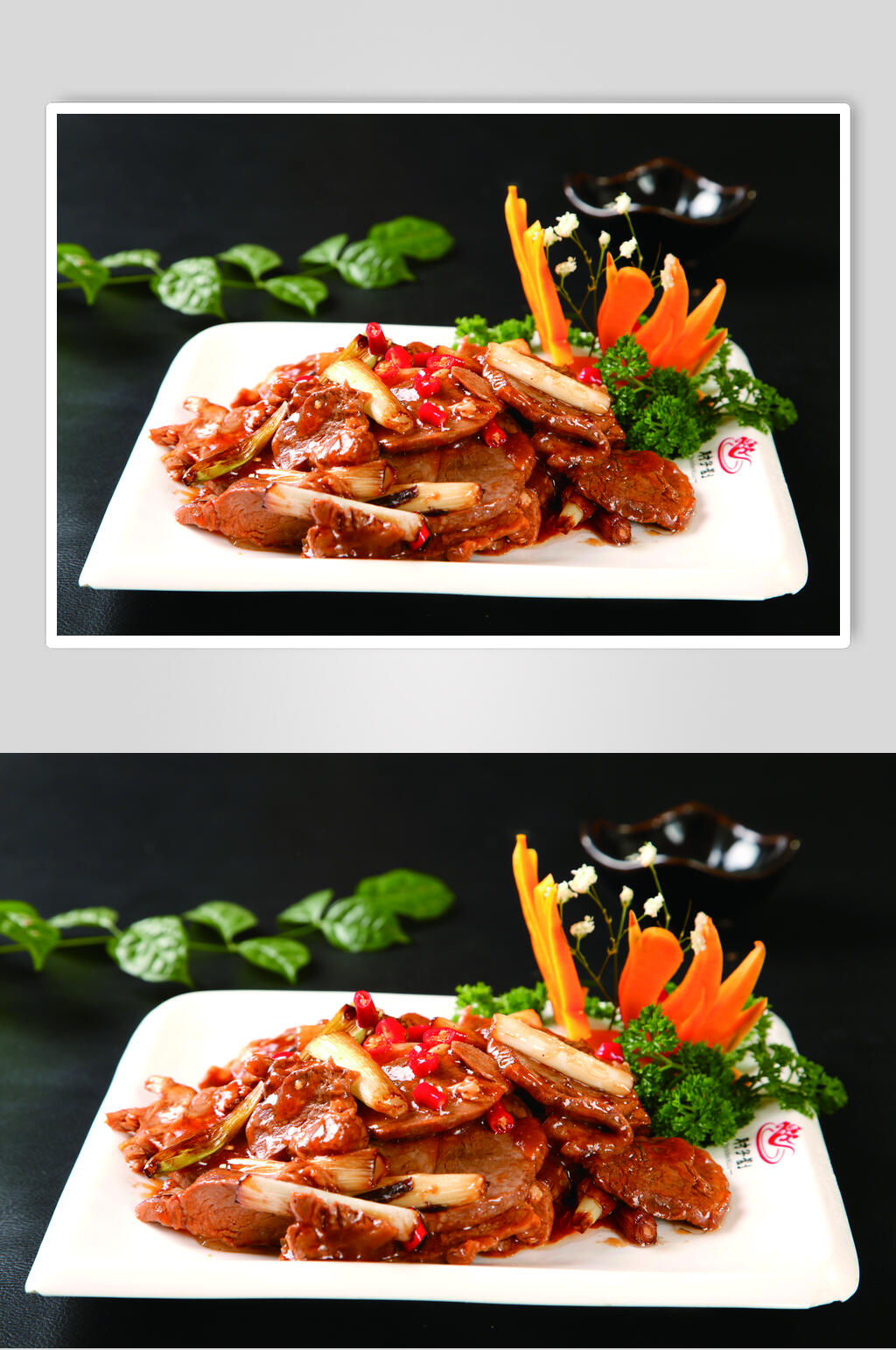 大葱烧羊肉美食图片素材