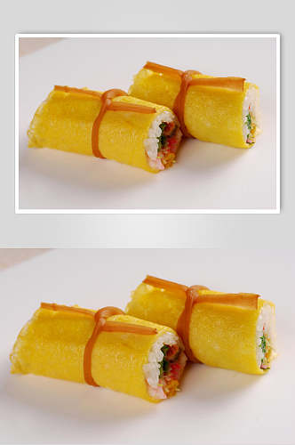 握寿司鳗鱼玉子烧美食图片
