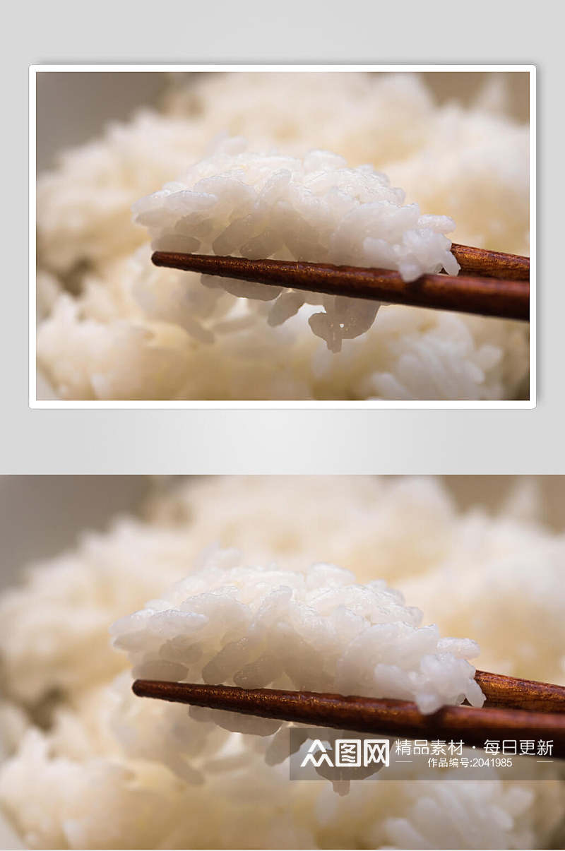 品质白米饭蒸米饭高清图片素材