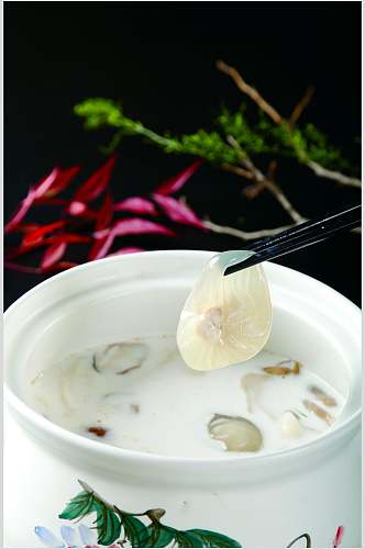 珍菌炖竹笙蛋餐饮美食图片