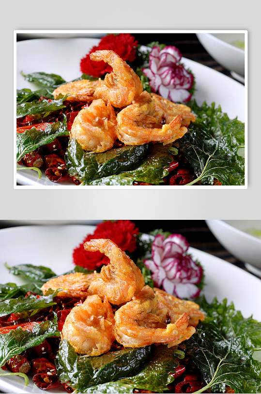 藿香糊辣虾食品图片