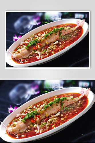 热菜家常红鲨美食摄影图片