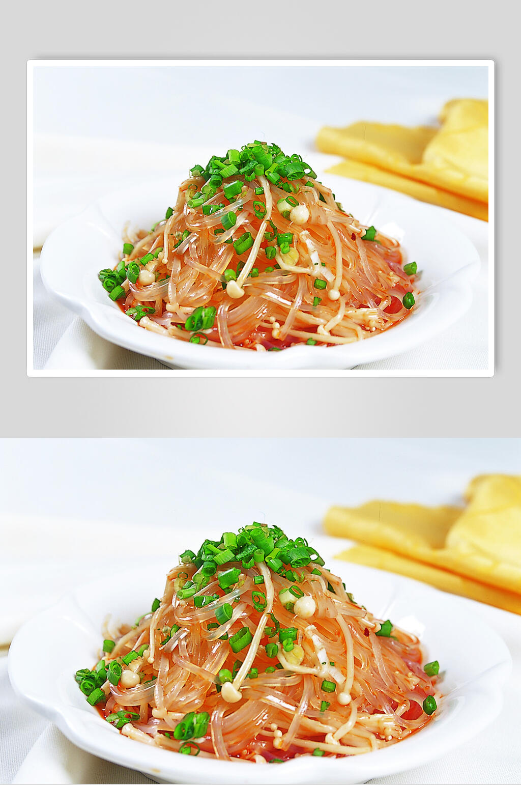 金针水晶粉元美食摄影图片素材
