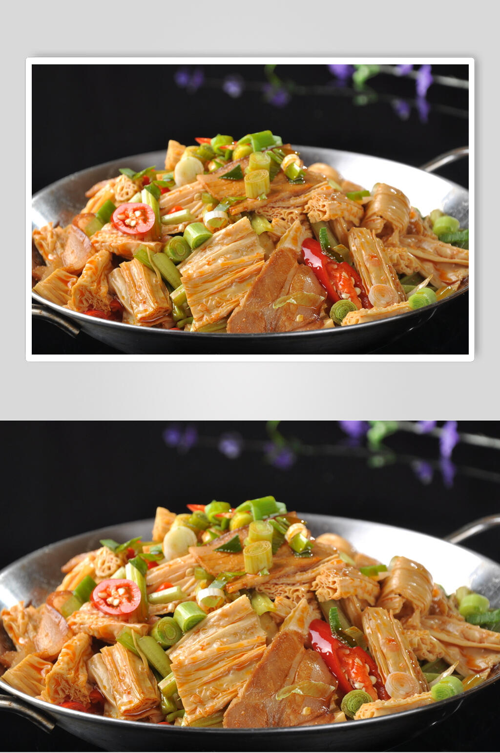 干锅腐竹美食食品图片素材