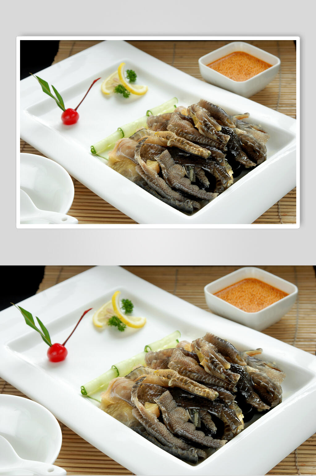 农家土鸡脚美食摄影图片素材