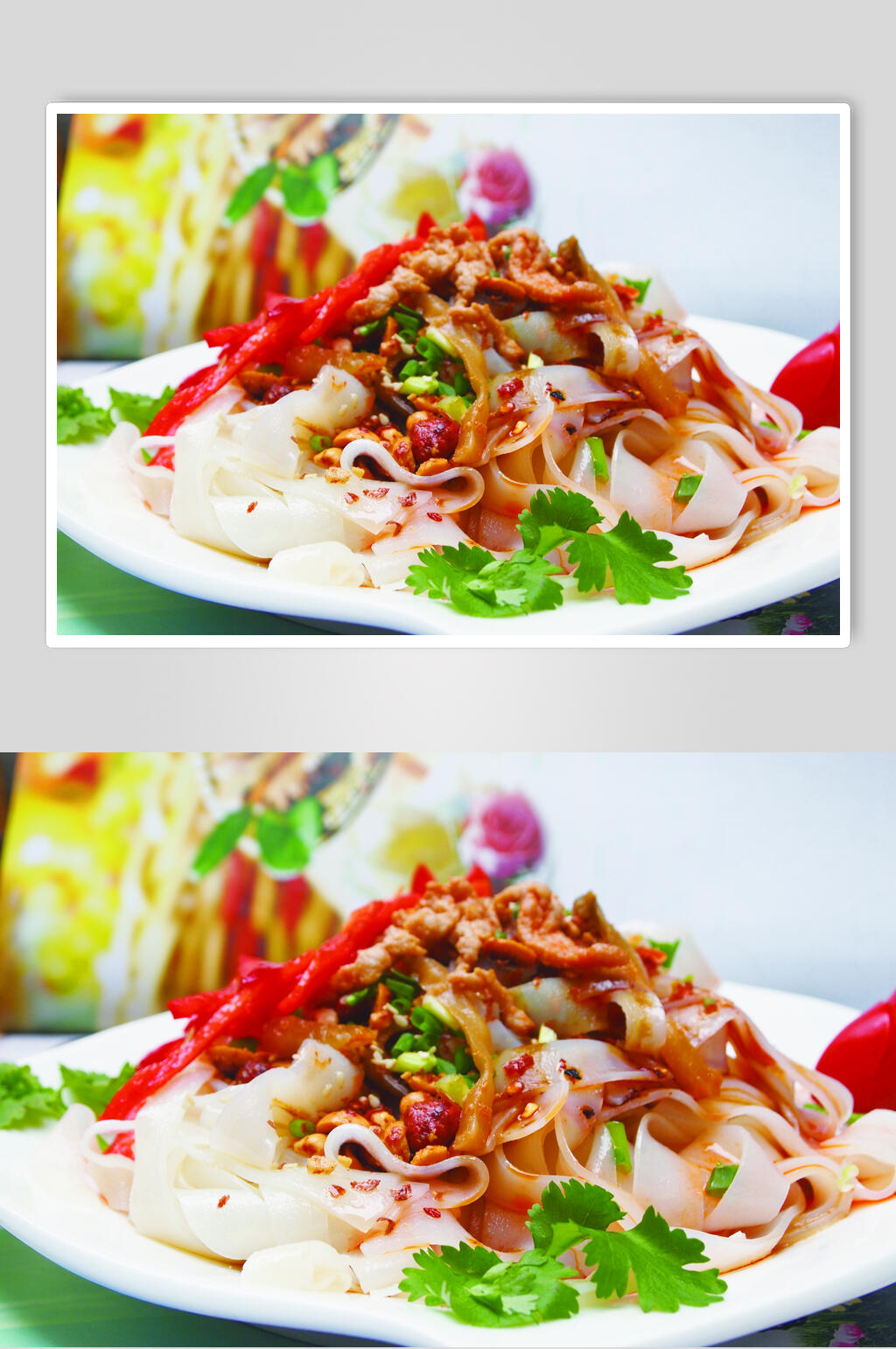 特色凉皮美食图片素材