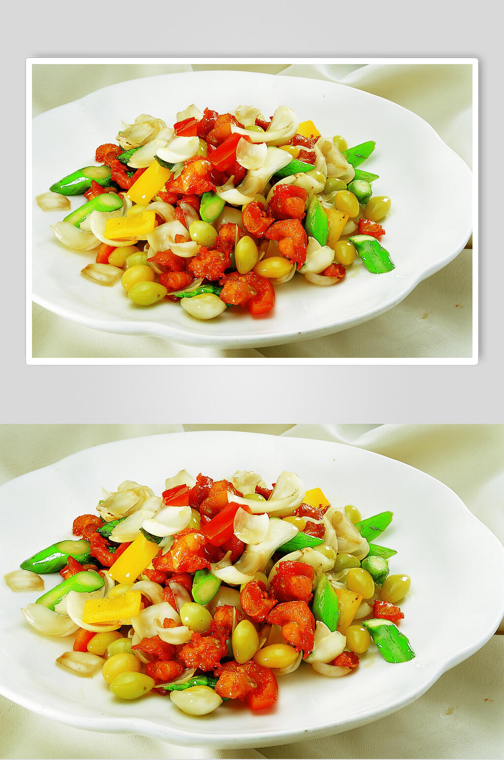 银杏百合掌中宝美食图片素材