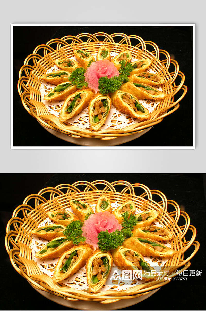 韭香牛肉丝两联菜谱菜单新品菜摄影图素材