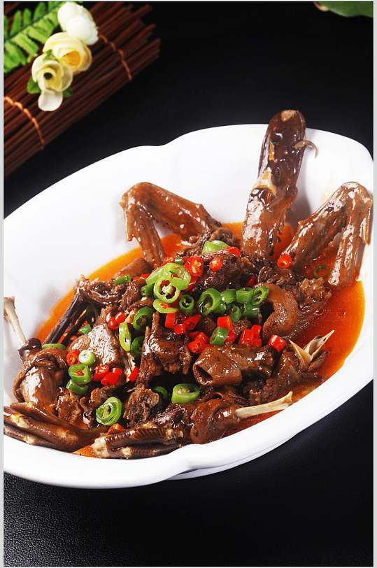 香辣美味精品啤酒鸭美食摄影图片