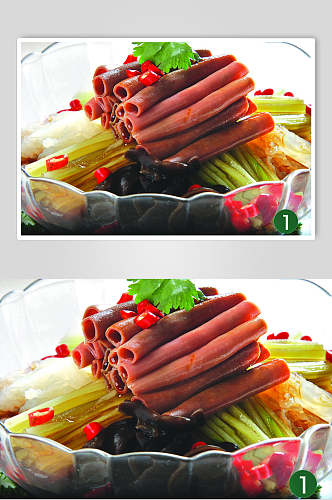 捞汁海肠食物图片