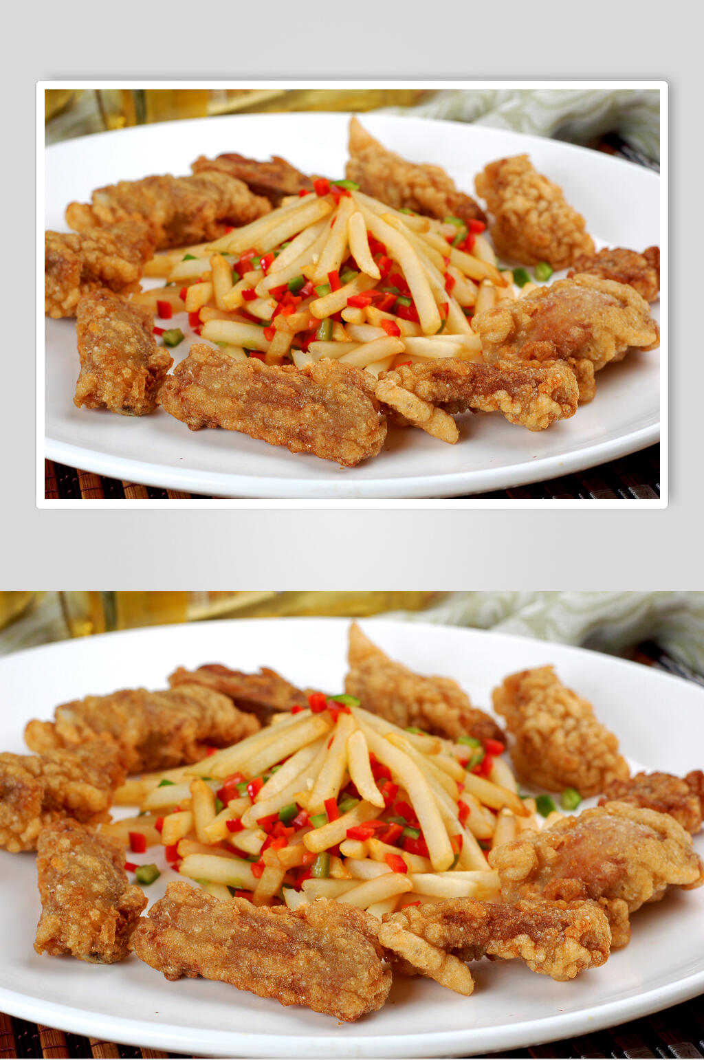 蒜香骨美食摄影图片素材