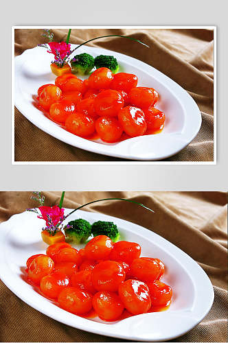 茄汁口口脆食物高清图片