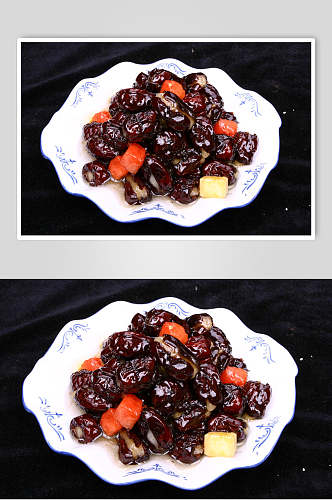 蜜汁红枣食品摄影图片