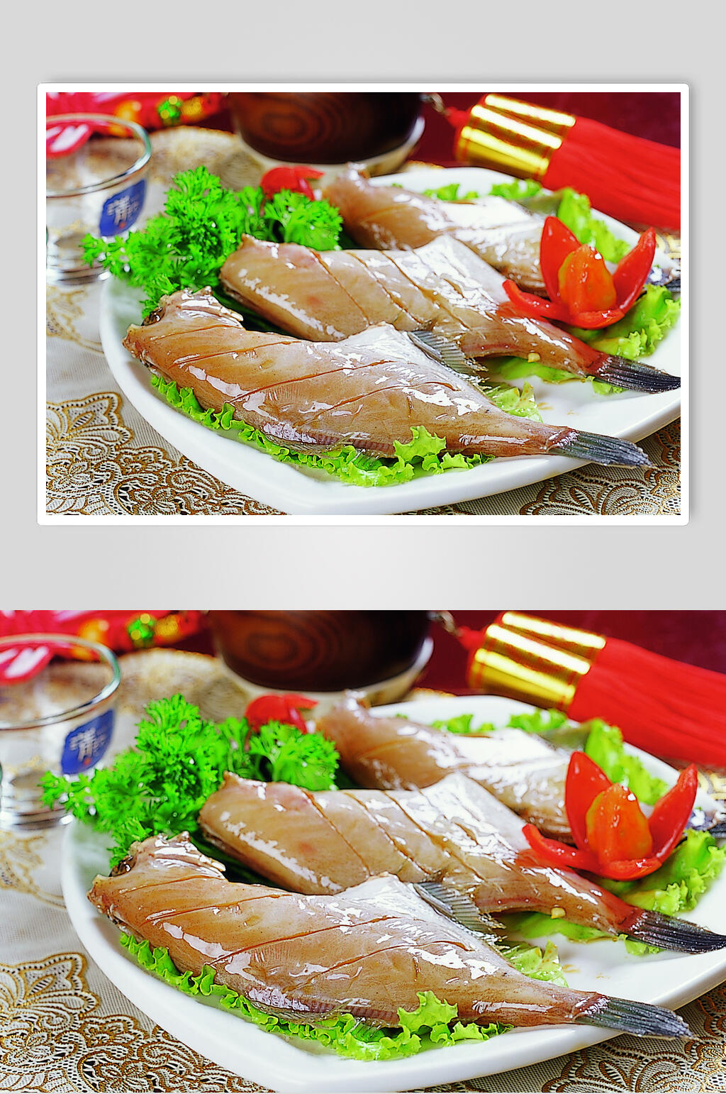 烤马面鱼食品图片素材
