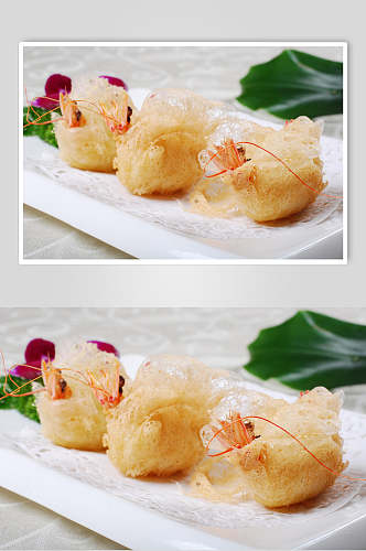 霸王虾酥皇食物摄影图片
