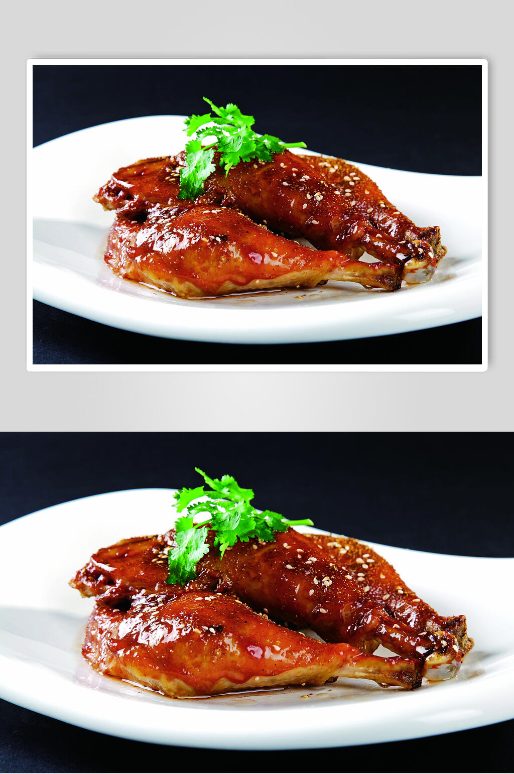 鲜香美味烤鸡腿食物摄影图片素材