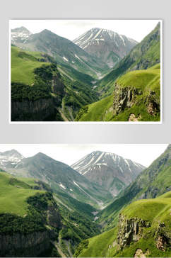 山峰山脉风景图片山峦和峡谷摄影视觉