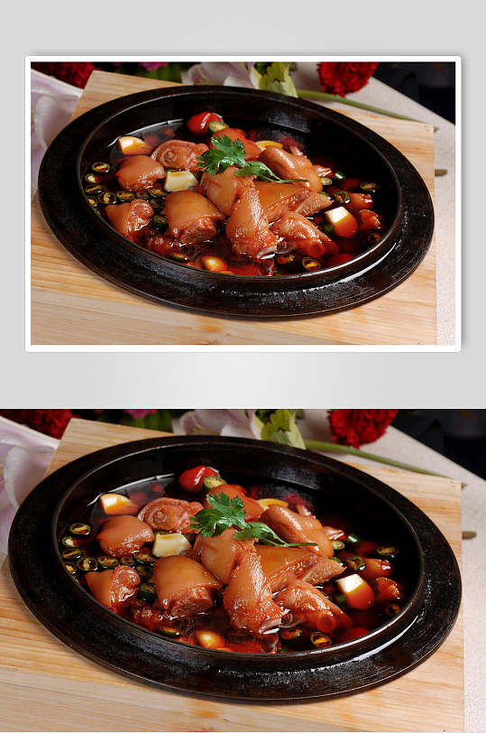 热菜干锅蹄花餐饮食品图片