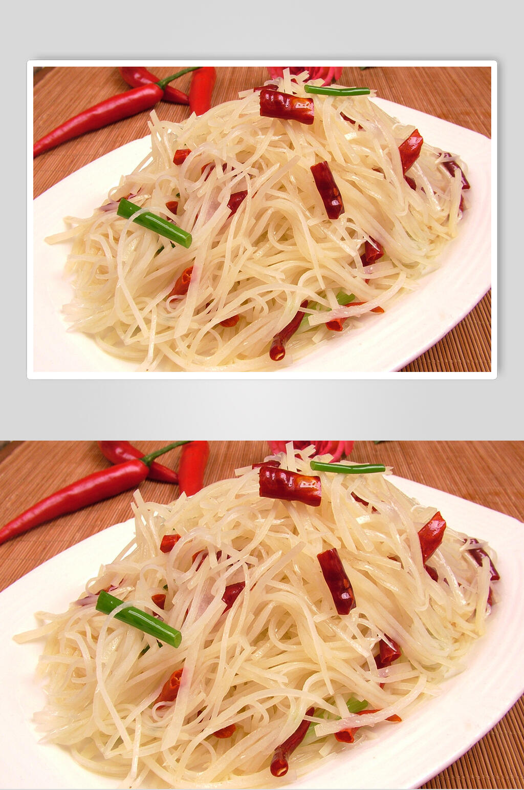 新鲜美味酸辣土豆丝美食图片素材