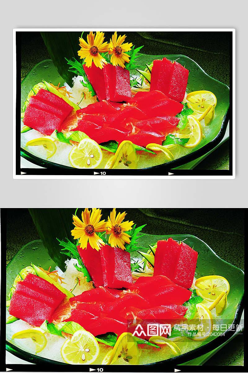 营养美味金枪鱼刺身餐饮美食图片素材