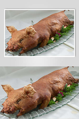 广东烤乳猪食物图片